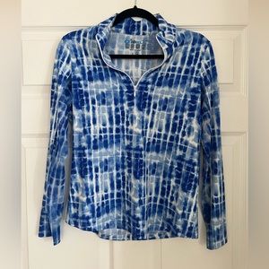 IBKUL Quarter Zip Long Sleeve Top